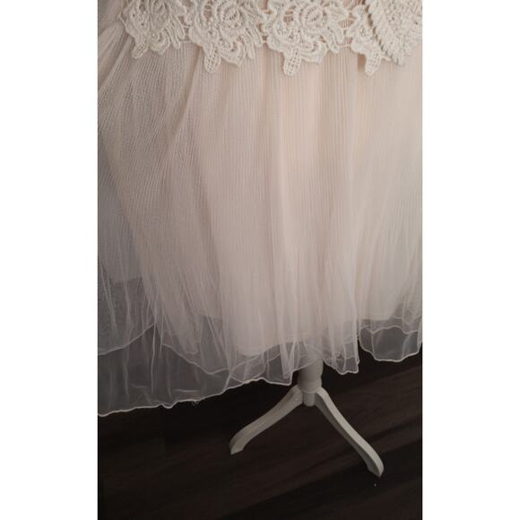 Altard State Coquette lace fairycore dress sz S cream tiered Renaissance romance - Picture 7 of 11